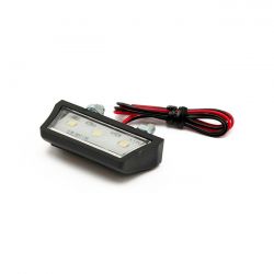 MCS Led License Plate Light Stratton, Black. ECE Appr.