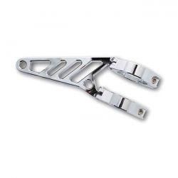 MCS Fingers, Adj. Headlamp Bracket Assembly Long 38-41mm. Chrome