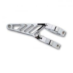 MCS Fingers, Adj. Headlamp Bracket Assembly Long 38-41mm. Chrome