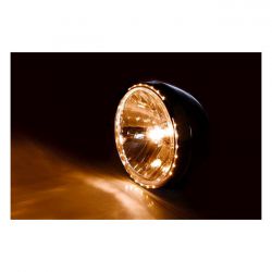 MCS Reno Ii 7" H4 Headlamp. With Halo Ring. Chrome