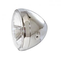 MCS Reno Ii 7" H4 Headlamp. With Halo Ring. Chrome