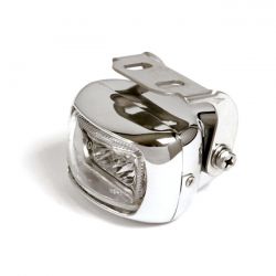 MCS Utica, H3 Foglamp. Clear Lens. Chrome