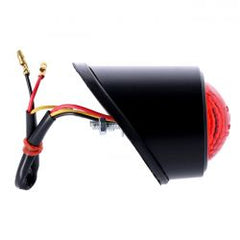 MCS Old School Led Taillight, Type 1. Black. Red Lens