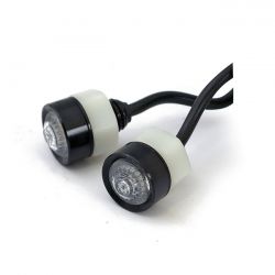 MCS Mono, Led Turn Signals. Clear Lens. Black