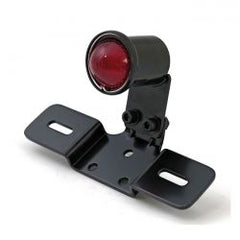 MCS Old School Led Taillight, Type 3. Black. Red Lens