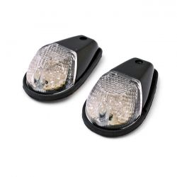 MCS Natron, Led Fairing Turn Signals. Black. Clear Lens