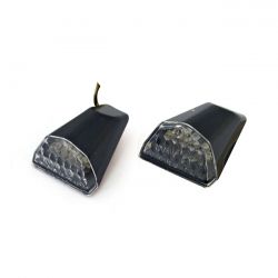 MCS Swift, Led Turn Signals. Black. Clear Lens