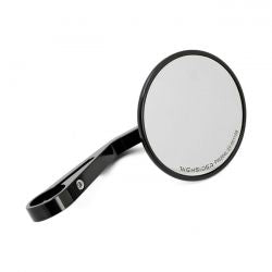 MCS Montana Round Mirror, Clamp-On, L&R. Black