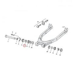 MCS Spacer, Swingarm Bearing. Outer