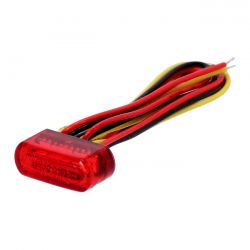 MCS Fastline Led Light, Taillight With Brake Light. Red Lens