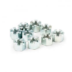 MCS Flanged Castle Nut, Swingarm Pivot Shaft