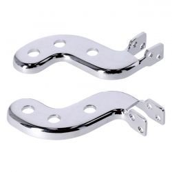 MCS Passenger Foot Peg Bracket Kit. Chrome