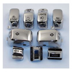MCS Handlebar Switch Cap Kit, Chrome