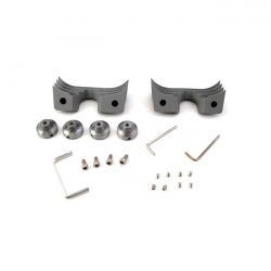 MCS Head Bolt Bridge Cover Set. Finned, Silver