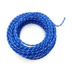 MCS Classic Cloth Covered Wiring, 25Ft. Roll. Blue/White