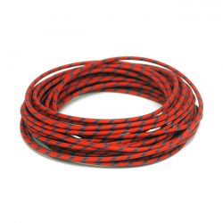 MCS Classic Cloth Covered Wiring, 25Ft. Roll. Red/Blue