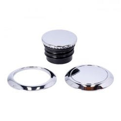 MCS Pop-Up Gas Cap, Left & Right Set. Chrome