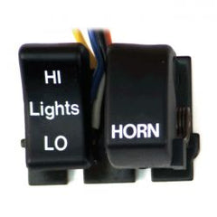 MCS Hi/Low/Horn, Handlebar Switch Set. Black