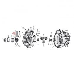 MCS Pinion Shaft (Right Side) Crankcase/Wheel Rollers, +.0002"