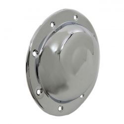 MCS Steel Dimple Derby Cover Chrome