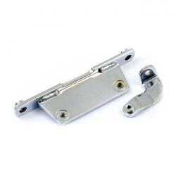 MCS Oil Tank Mount Bracket Kit. Chrome