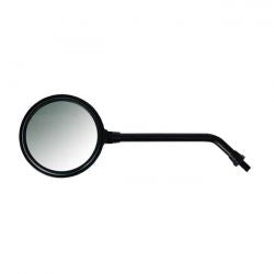 MCS Texas Mirror. Black, Long Stem. Left Side Only