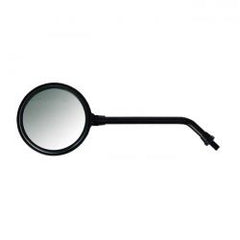 MCS Texas Mirror. Black, Long Stem. Left Side Only