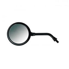 MCS Texas Mirror. Black, Short Stem. Left Side