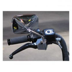 MCS 96-Up Right Side Mirror Adapter. Chrome