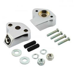 MCS Shorty Turn Signal Mount Bracket Set, Rear. Chrome