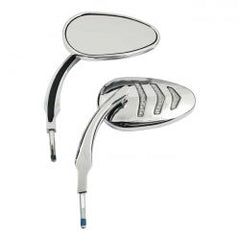 MCS Led Billet Turn Signal Mirror Set. Chrome