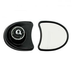 MCS Touring Fairing Mount Mirror Kit. Single Vision, Black