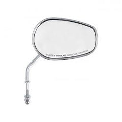 MCS Riptide Tapered Mirror Set, Short Stem. Chrome