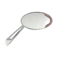 MCS Cateye Led Turn Signal Mirror Set. Chrome