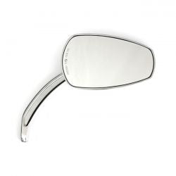 MCS Slipstream Mirror Set. Curved Stem, Chrome