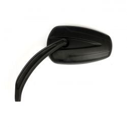 MCS Slipstream Mirror Set. Curved Stem, Black