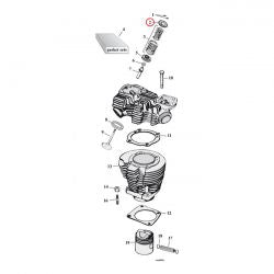 MCS Upper Valve Spring Collar Set. Steel. Std