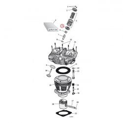 MCS Lower Valve Spring Collar Set. Steel. Std