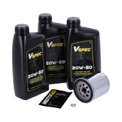 MCS Engine Oil Service Kit. 20W50 Synthetic