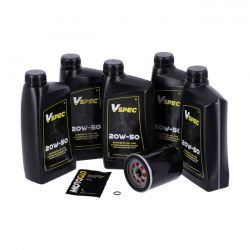 MCS Engine Oil Service Kit. 20W50 Synthetic