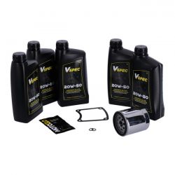 MCS Big Oil Service Kit. Full Synthetic. Chrome Filter