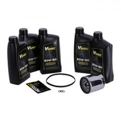 MCS Big Oil Service Kit. Full Synthetic. Chrome Filter