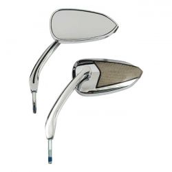 MCS Fury, Led Turn Signal Mirror Set. Chrome