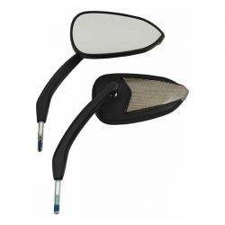 MCS Fury, Led Turn Signal Mirror Set, With Running Light. Black