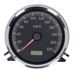 MCS FL Speedometer, 95-03 Face, Black. Electronic Drive