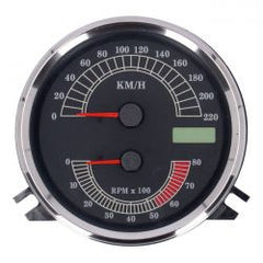 MCS FL Speedo/Tachometer, 00-03 Face, Black. Electronic Drive