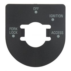 MCS Ignition Switch Decal. Satin Black