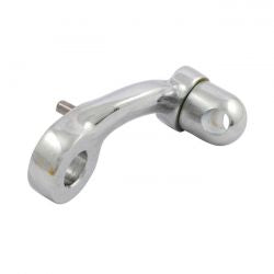 MCS XL Sportster Rider Foot Peg Bracket, Left. Chrome