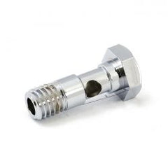 MCS Breather Banjo Bolt. Button Head. Chrome