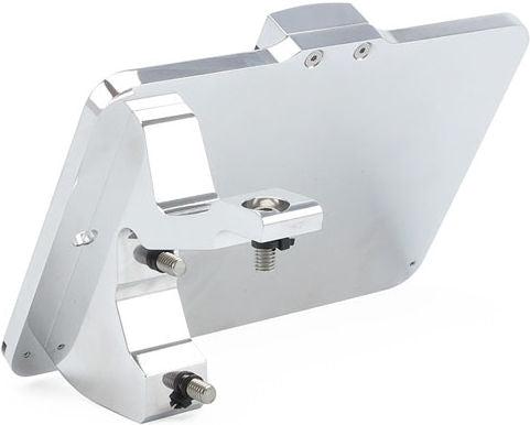 CPV, 'slide-in' license plate bracket. Side mount, polished